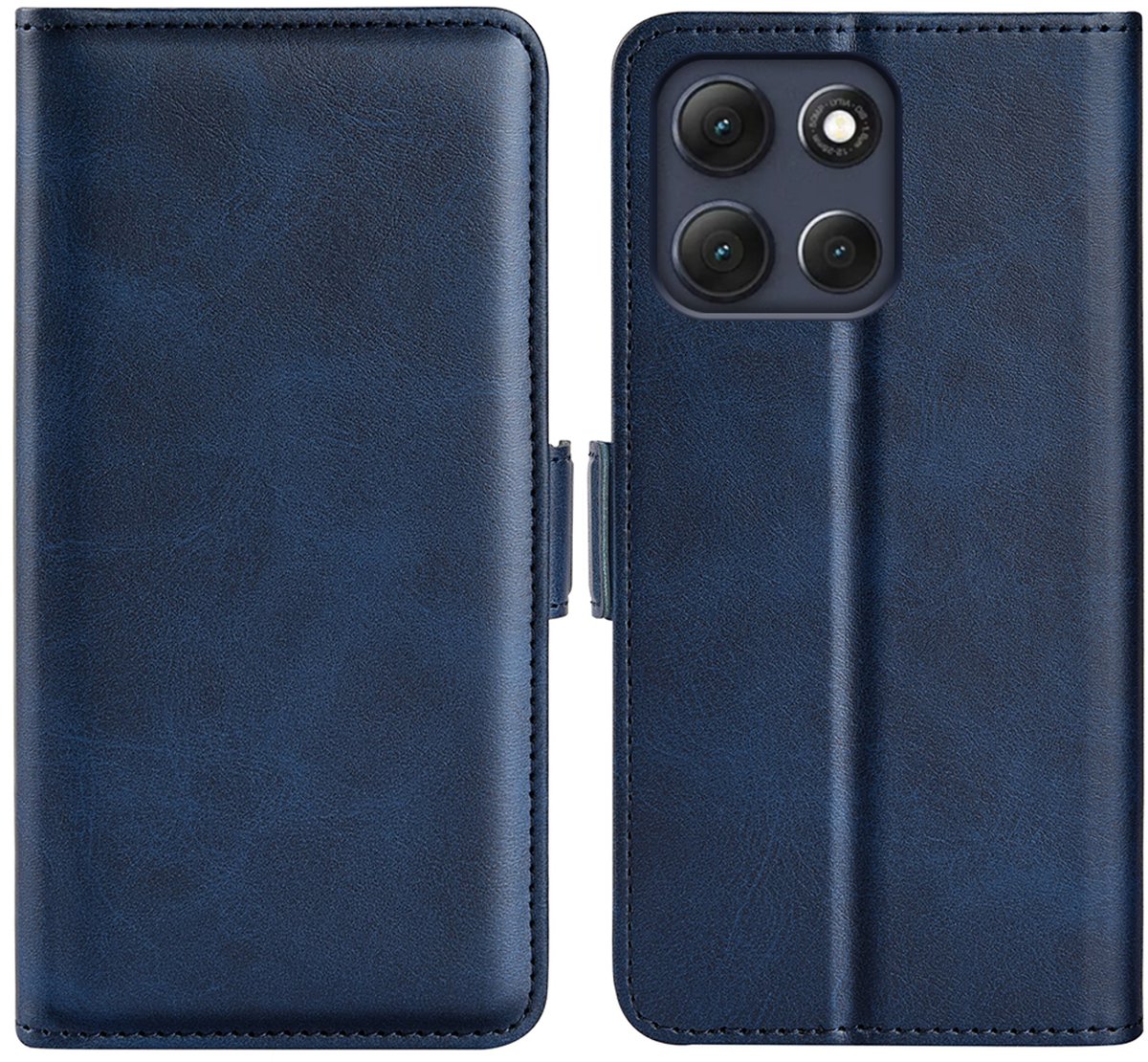 MobyDefend Hoesje - Geschikt voor Motorola Moto G86 - Luxe Wallet Book Case (Sluiting Zijkant) - Blauw