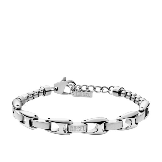 Diesel leren armband DX1346040 zwart | wehkamp