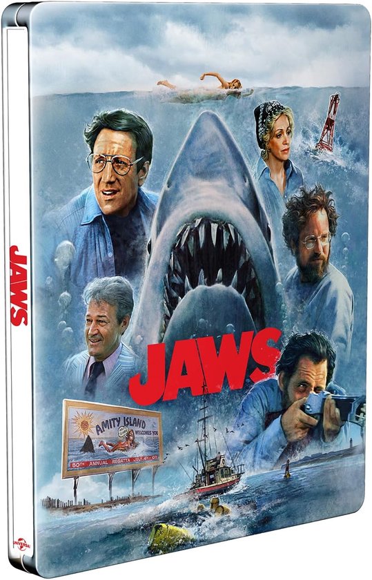 Jaws - 50th Anniversary Limited Edition Steelbook - 4K Ultra HD + Blu-ray - Import