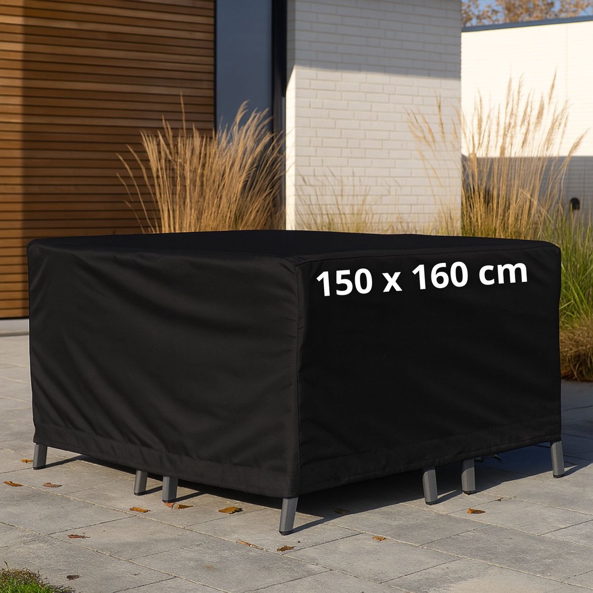 Maxxcovers Beschermhoes voor Tuinmeubelen en Tuinset - Afdekhoes voor Tuintafel met Stoelen - Tuinmeubelhoes Groot - Tuinhoes van Waterdicht Polyester met Opbergtas - Ook als Afdekzeil