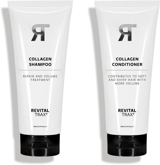 RevitalTrax® Collagen Volume Haircare Set - Shampoo + Conditioner - Voordeelverpakking 2 x 200ml