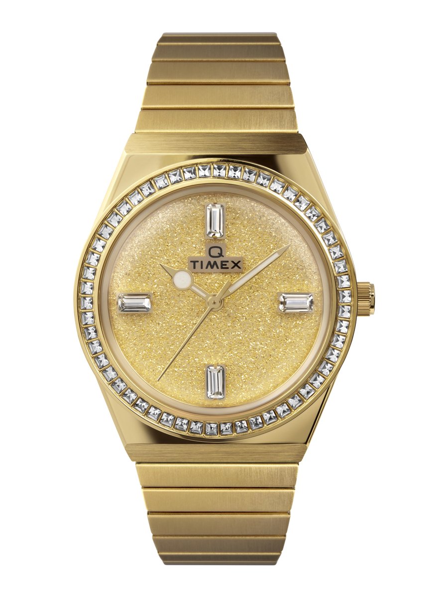 Timex Q Reissue TW2W10500 Horloge - Staal - Goudkleurig - Ø 36 mm