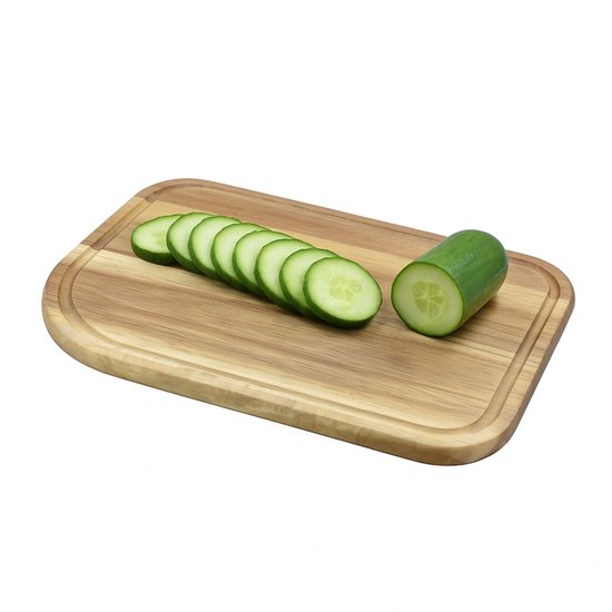 Point-Virgule - Planche à découper - Avec rainure à sève - Bois d'acacia - 35x25x1,5cm