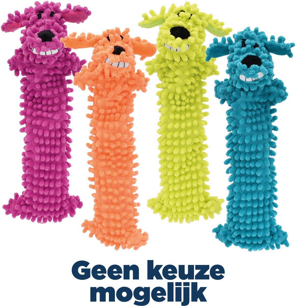 Hondenspeeltje Multipet - Loofa Floppy Moppy 45.5cm - Lichtgewicht Zonder Vulling, Met Pieper