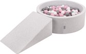 gris clair : blanc/gris/rose poudré