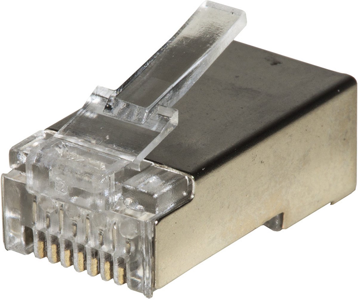 Link Accessori LKPL86P, RJ-45, Roestvrijstaal, Polycarbonaat, Cat6, Nikkel/Goud, -40 - 80 °C