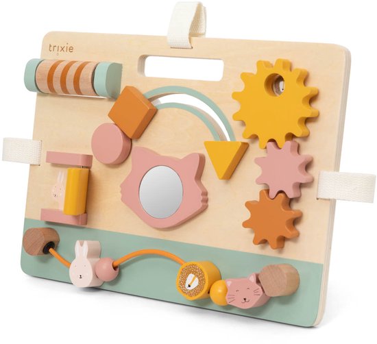 Trixie houten activiteitenpaneel - Mrs. Cat - 6m+ - FSC hout - Leuk als Kraamcadeau van Trixie — afbeelding 2