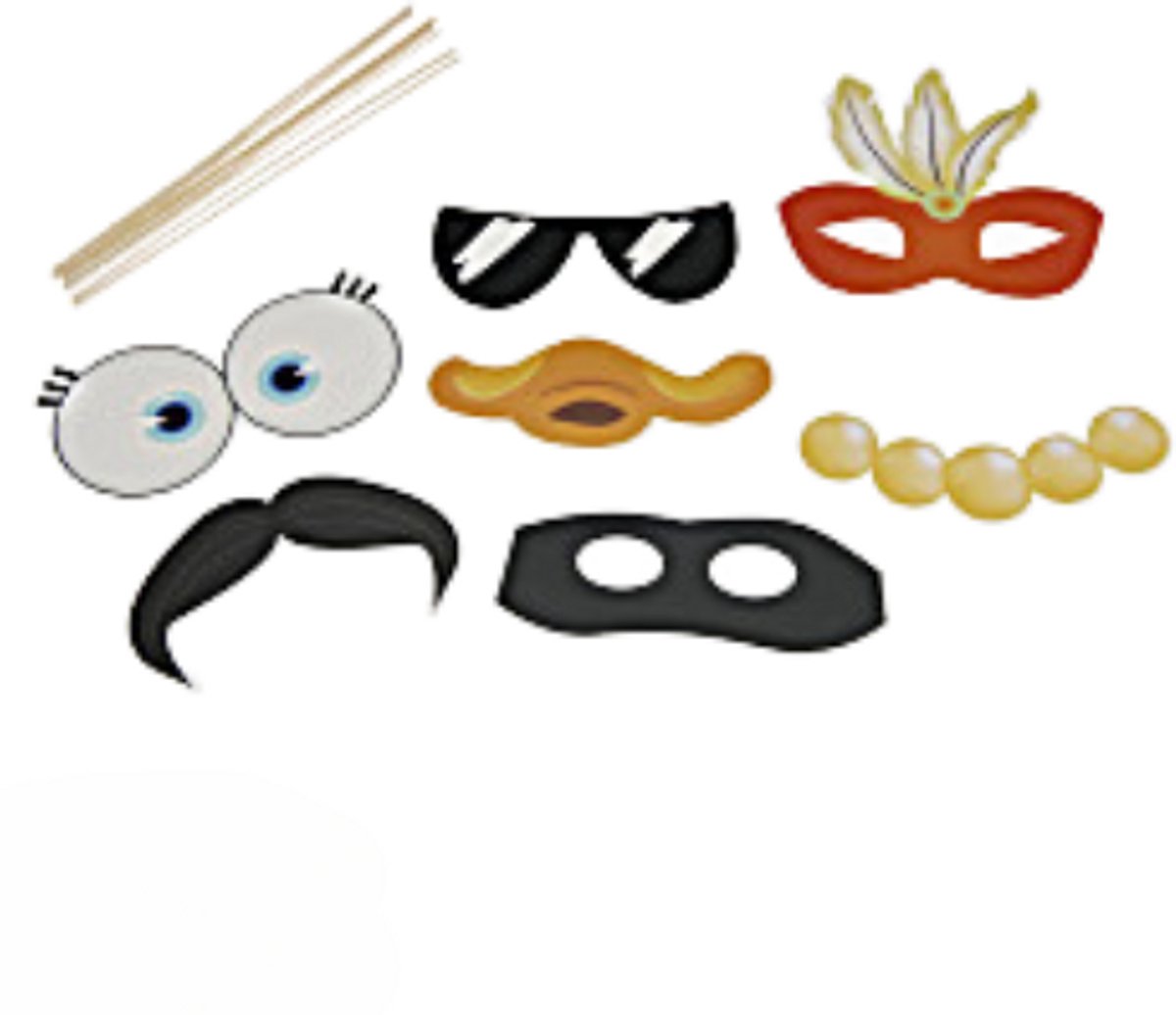 Photo props - foto accessoires party - 8 stuks