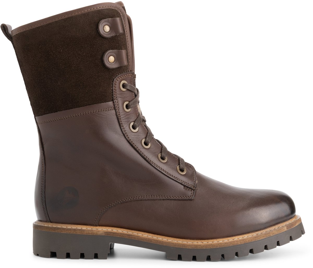 Travelin’ Jostedal Heren Veterboots Wolgevoerd Donkerbruin
