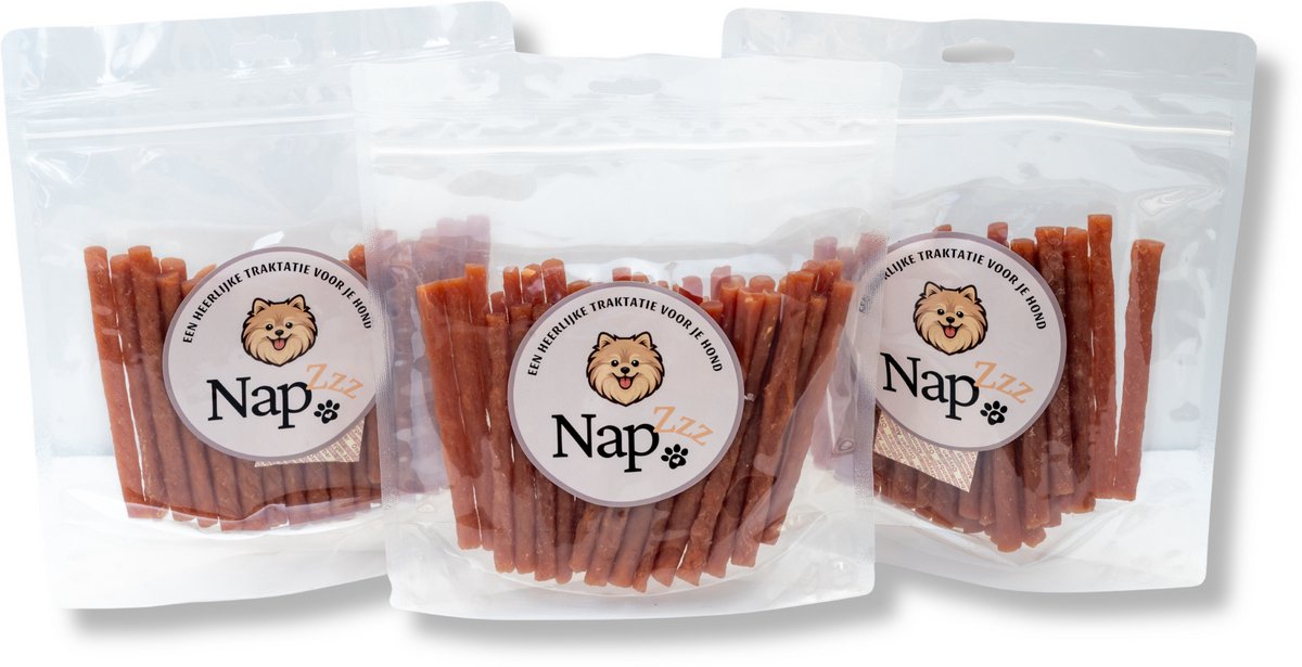 NapZZZ Hondensnack Kipstick 3 zakjes – 3x300g