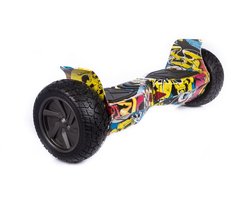 Altrado - Hoverboard – Yellow multicolour 8.5 inch Off-Road - 15 km/h - 10km bereik - Bluetooth speaker - Oxboard - Hoverboards