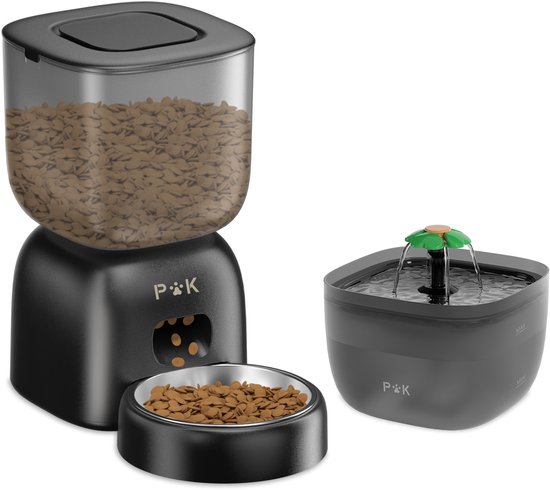 PUPPY 2-in-1 Voerbak & Waterdispenser 3L Zwart - PUPPY - €55,57