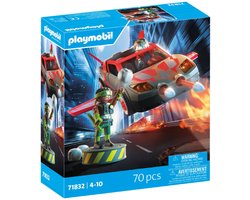 PLAYMOBIL | Helden | Multifunctioneel heldenvoertuig | Speelgoed vanaf 4 jaar | Cadeau voor kinderen | Veelzijdig actievoertuig | Met schietfunctie & speelfiguur | 71832