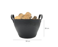 Houtmand gerecycled rubber - D50/H28 - stevig en duurzaam