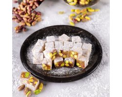 Saray Turks fruit met pistachenoten 250 g - Saray Antep Fistikli Lokum Turk lokumu - Saray Turkish Delight with Pistachios 250 g