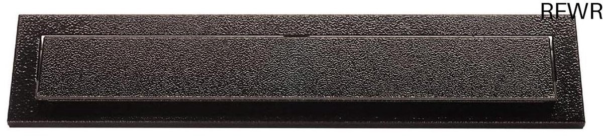 RFWR® Stalen Briefinworp voor Muur of Deur - 248 x 73 mm, Zwart