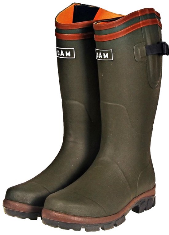 Bottes pour femmes en caoutchouc néoprène Dam Flex, pointure 43-8, vertes | Bottes de pêche