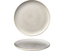 Asa Selection Dinerborden Saisons - Hoofdgerechtbord - Dinner Plate - Aardewerk Sand - Vaatwasserbestendig - Ø 26,5 cm, 4 Stuks