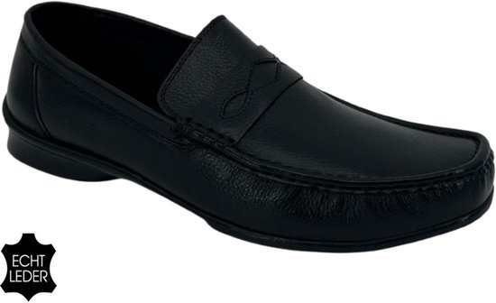 LEMAIRE Leren loafers met vierkante neus Beige