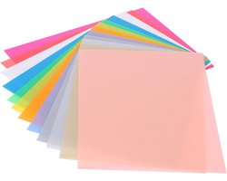 JGS Premium - Krimpkous Plastic Vellen | Kleurrijk Krimppapier | Creatief Ambacht | Oorbellen | Hoofddeksels | 14.5x20cm