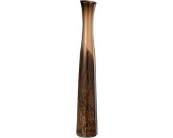 J-Line vaas Cilinder - glas - bruin - large - 60 cm hoog