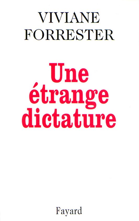 Une étrange dictature - cover
