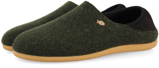 Hot Potatoes 92109 - Pantoffels Heren - Dichte sloffen met antislip zool - Green