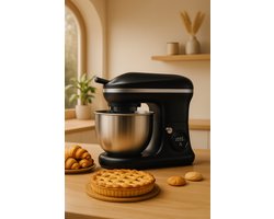 Fameilleur keukenmachine- Volledig automatisch- Met kantelbediening-1000 watt- 6 snelheden-keuken machine- keukenrobot- keuken accessoires-elektrisch- mixer met megkom- keukenmixer- mixer- foodprocessor- food processor- zwart