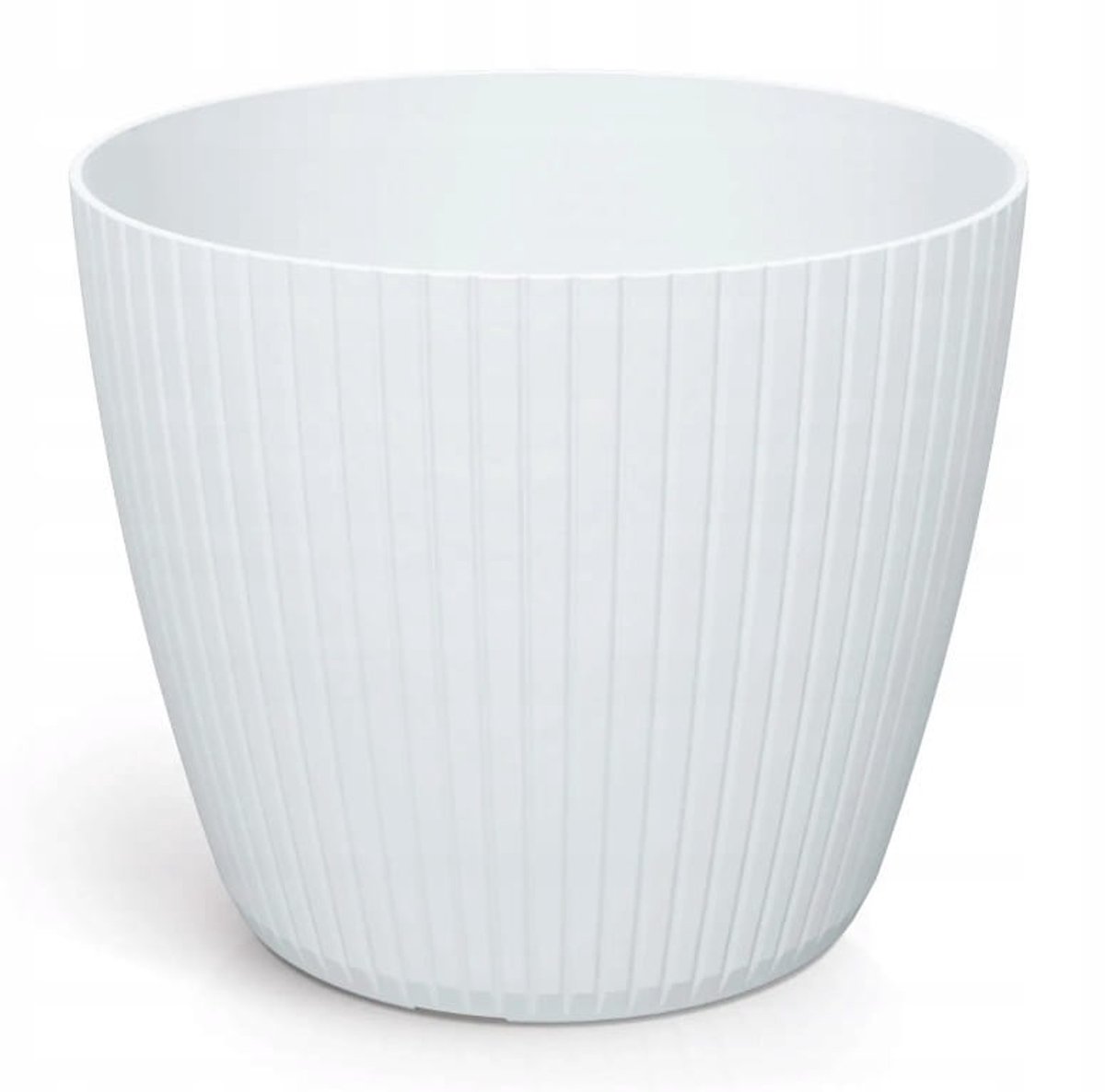 Prosperplast Lamia - Bloempot - Wit - 13,8x11,5 cm - Kunststoff