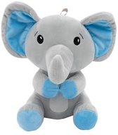Ballon Poids 2 en 1 Peluche Éléphant Blauw (170 g - 21 cm)