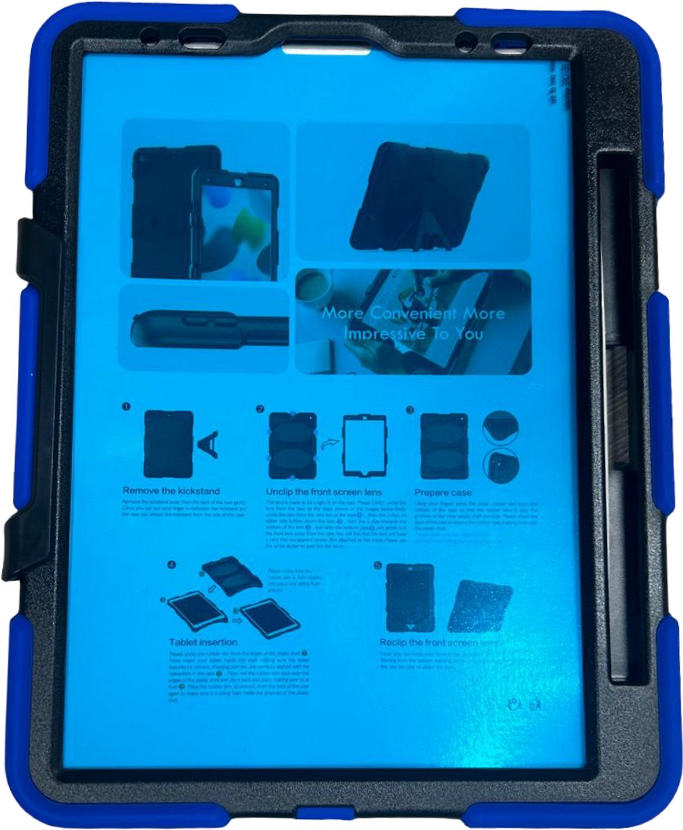 iPad Pro 11 Air 4 10.9 met stand blauwzwart
