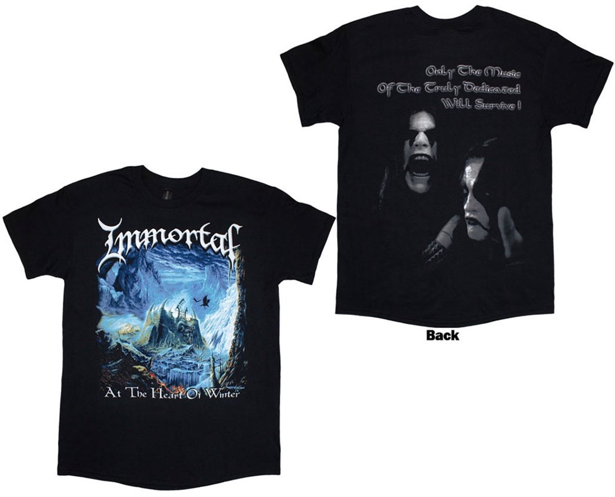 Immortal - At The Heart Of Winter Heren Tshirt - S - Zwart