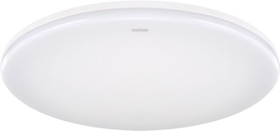 NICEME Led-plafondlamp, hout, 24 W, wit licht, 6500 K, led-plafondlamp, voor woonkamer, slaapkamer, badkamer, balkon, hal, kelder, diameter 30 cm