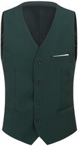 ALLTHEMEN Heren Slank Passend Vest voor Pak - Zakelijk Casual met V-hals Enkele Knopen - XL