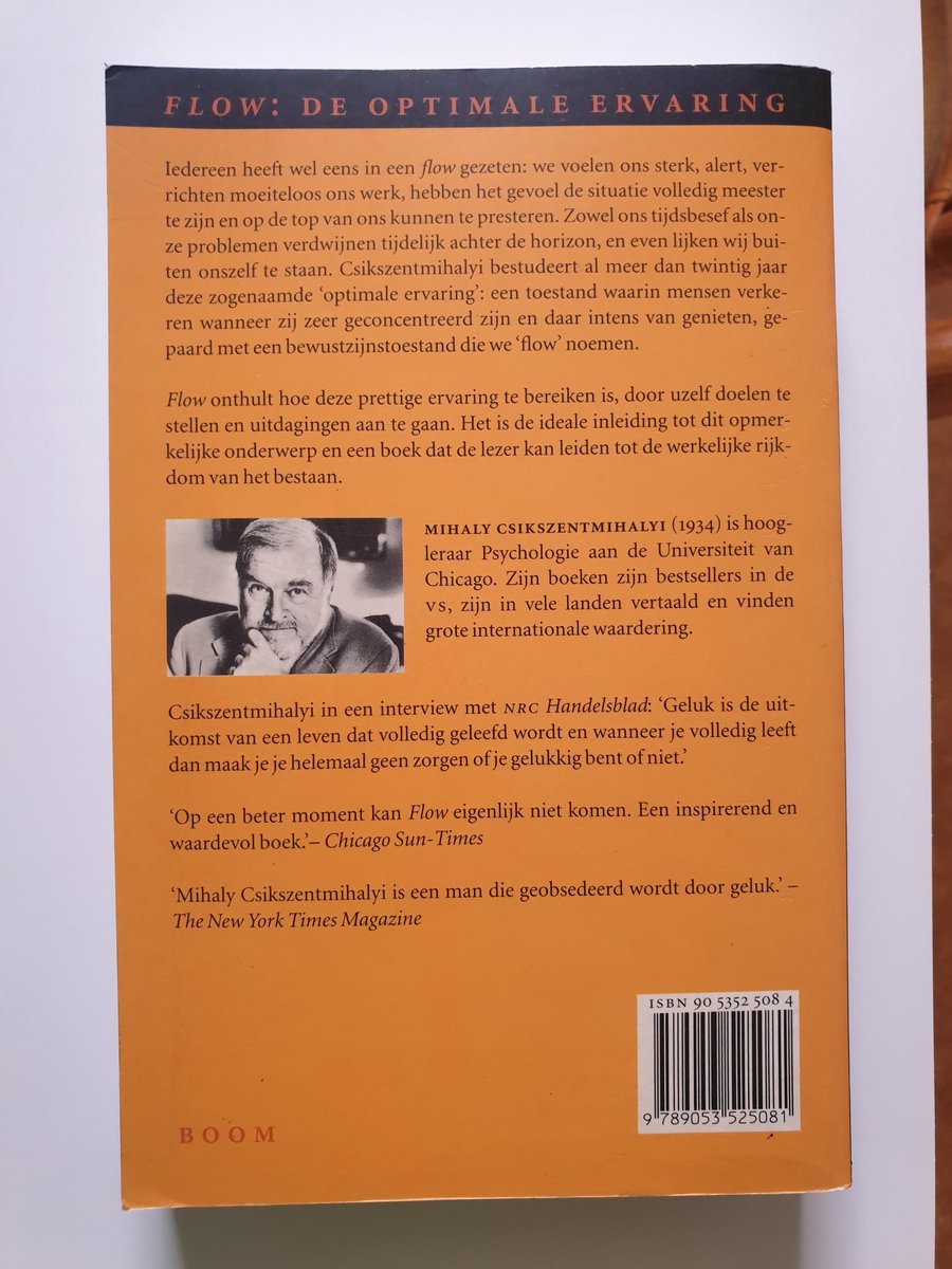 Flow Psychologie Van Optimale Ervaring - back cover