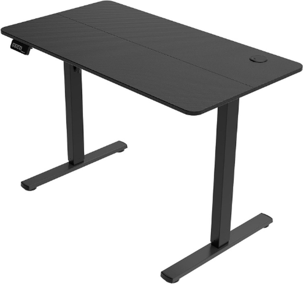 Thuys – Hoogte Verstelbaar Bureau 73 – 118Cm – Metalen Frame – Koptelefoonhouder En Kabelbeheer – Verstelbaar Bureau 110 X 60Cm – Zwart