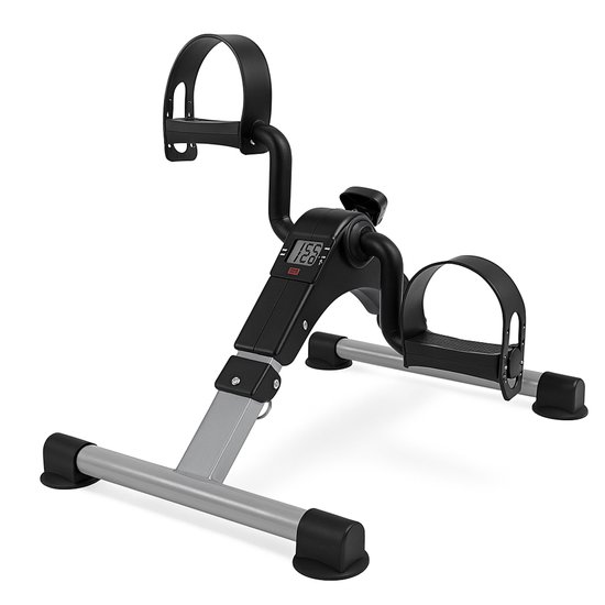 Opvouwbare Stoelfiets - Bureaufiets - Deskbike - 2-in-1 Arm- & Beentrainer - Mini Hometrainer - Pedaaltrainer - LCD-Display - Traploos Instelbare Weerstand - Fluisterstil - Ideaal voor Thuiswerk, Revalidatie & Senioren