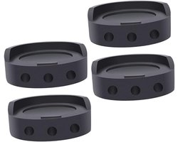 Schokdempers voor wasmachine/droger - Set van 4 - Extra dik - Stapelbaar - Antislip meubelbeschermers - Schokdempers voor wasmachine - Beugels voor wasmachine - Voeten voor droger - Extra sterke antislipvoeten - Schokabsorberende beschermers -