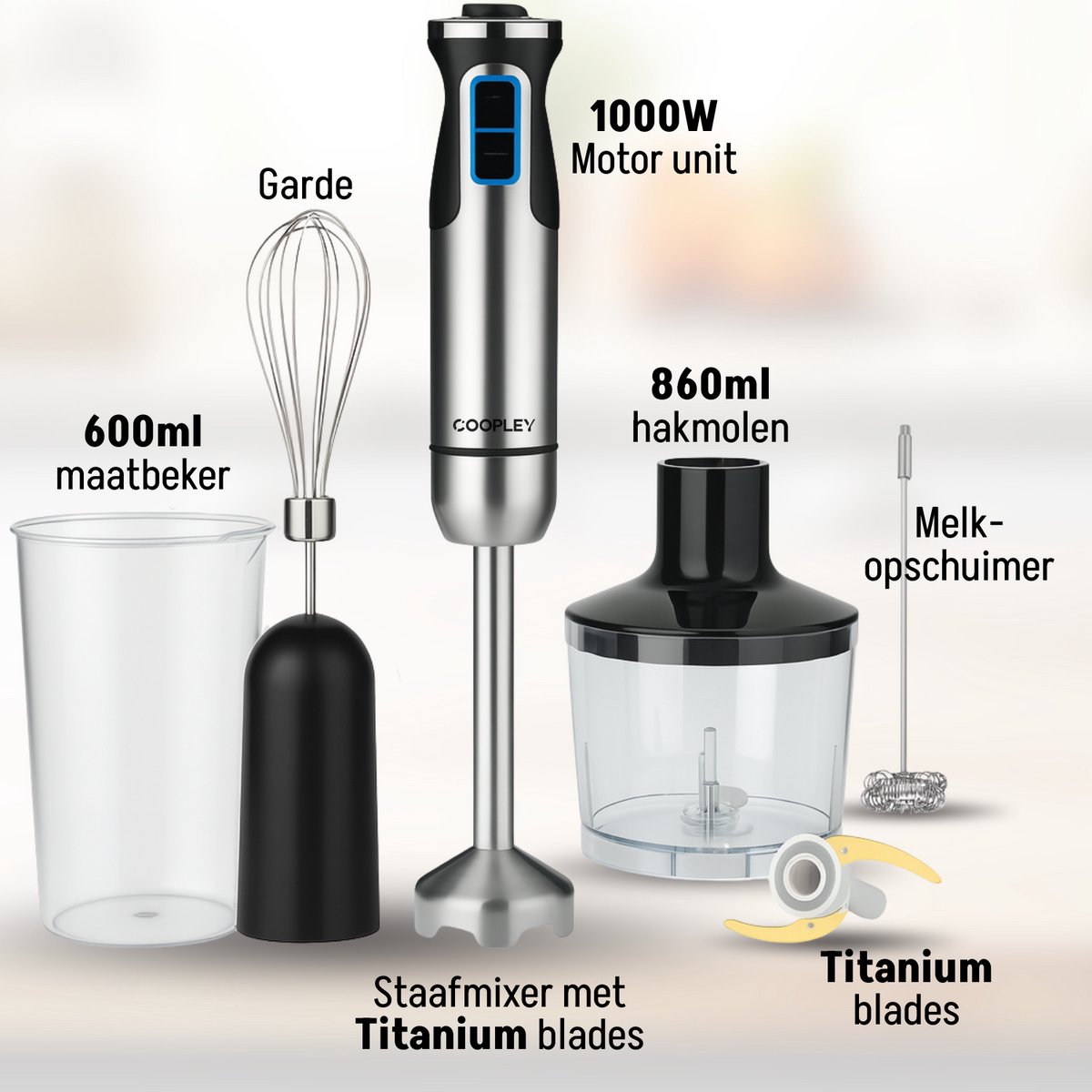Baking & Cooking - De Smeg staafmixer heeft een robuust, functioneel en
