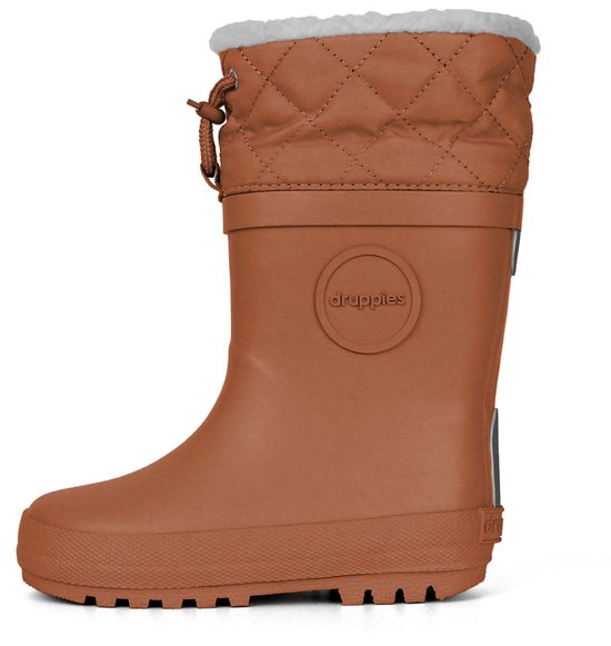 Druppies Winterlaarzen Dames Gevoerde Regenlaarzen Toffee