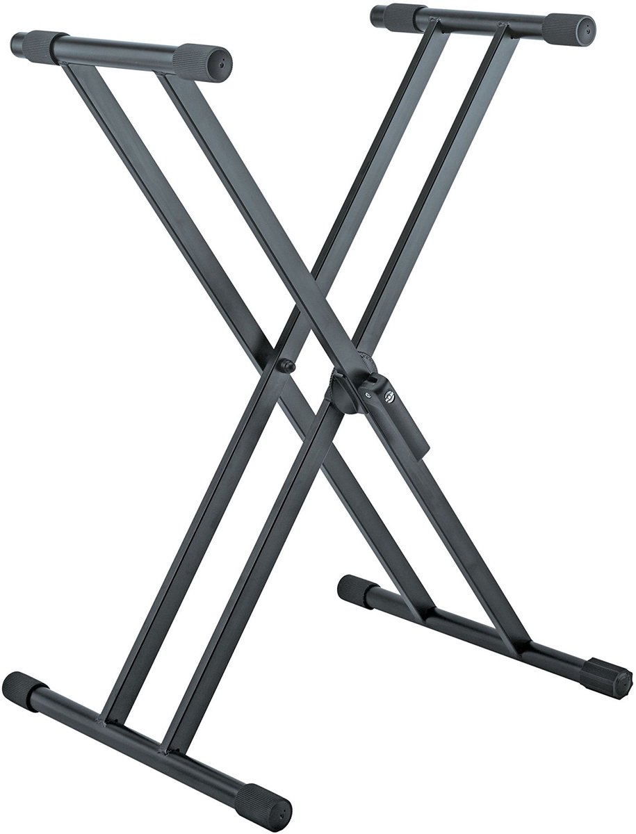 König & Meyer KM-18990 Keyboardstandaard Zwart Dubbel frame, In hoogte verstelbaar