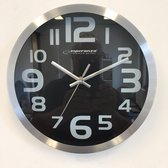 Wandklok Swiss Black 25