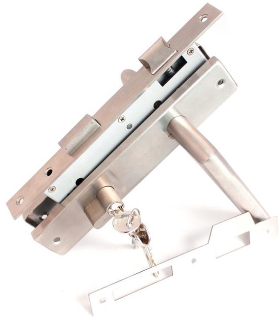 Eurofix Deurslot-set voor tuindeur | RVS | PC85 slot | Recht model