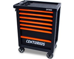 Gereedschapswagen Gevuld – 255-delig All-in-One Werkstation – 7 Lades met Softmodule – Afsluitbaar met Cilinderslot – Mobiel met Remwielen & Gatenbord | Centurius