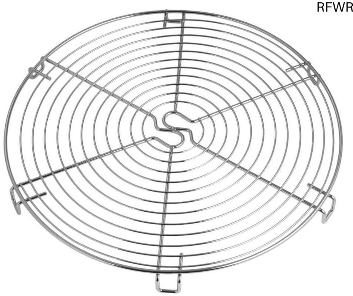 RFWR® Ronde taartrooster Ø 32 cm van RVS voor snel afkoelen en decoreren