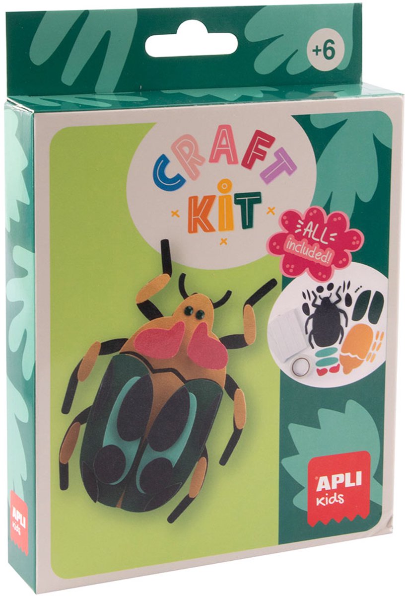 APLI Kids knutselset kever 3D - creatief speelgoed karton.