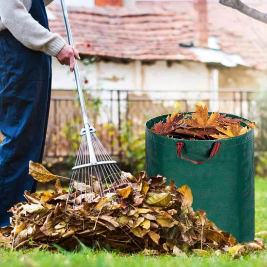 Tuinafvalzakken - 3 x 272L Tuinzakken voor Herbruikbare Tuinieren Gazon Bladzak - incl. 1 paar Tuinhandschoenen — afbeelding 3