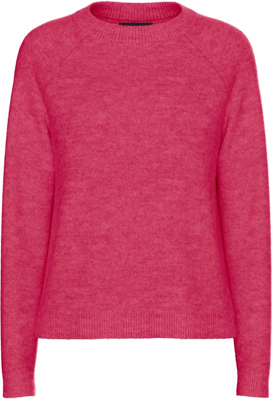Pieces Trui Pcjuliana Ls O-neck Knit Noos Bc 17126277 Beetroot Purple Dames Maat - XS