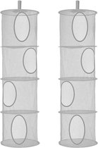 Allecto Plus - Hangende Opvouwbare Netmanden voor Opbergen Speelgoed en Kleding - Set van 2 stuks