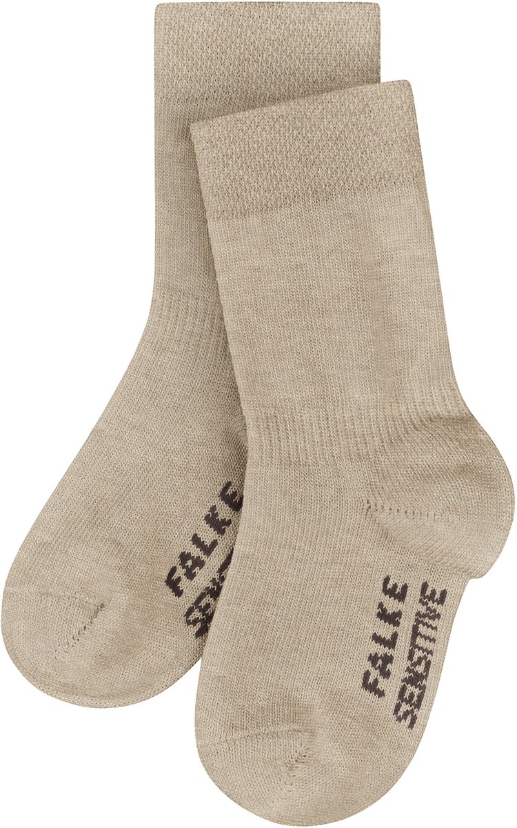 FALKE Sensitive met comfort tailleband katoen sokken baby beige - maat 80-92